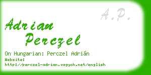 adrian perczel business card